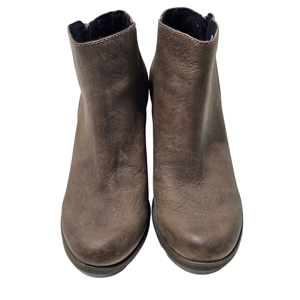 Sorel Joan Of Arctic Wedge II Brown Ankle Side Zip Booties Size 6.5 NL3365-240